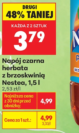 Nestea Napój czarna herbata z brzoskwinią 1,5 l