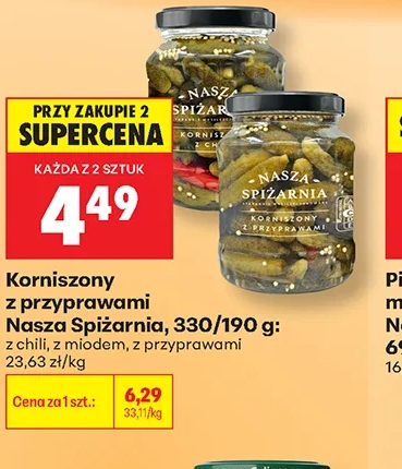 Nasza Spiżarnia Korniszony z przyprawami 190 g
