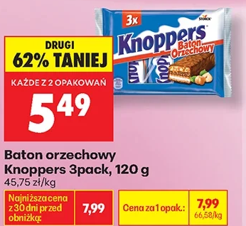 Knoppers Baton orzechowy 3pack 120 g