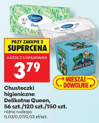 Chusteczki higieniczne Delikate Queen 56 szt.