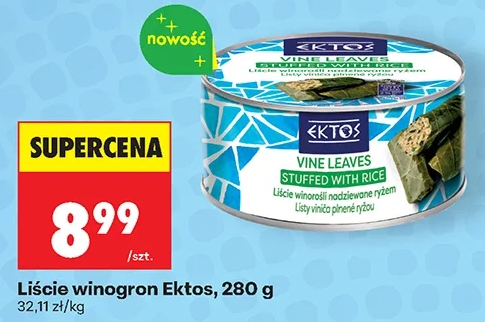 Ektos Liście winogron 280 g
