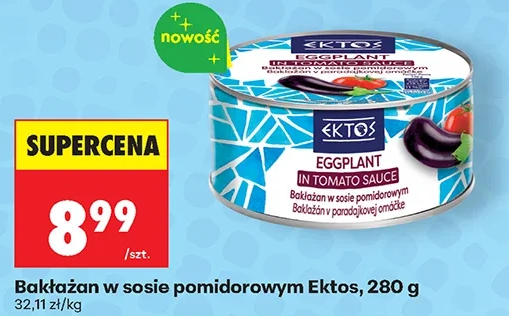 Ektos Bakłażan w sosie pomidorowym 280 g