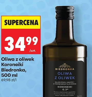 Biedronka Oliwa z oliwek Koroneiki 500 ml