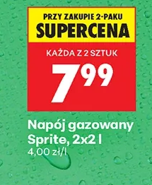Sprite Napój gazowany 2 × 2 l