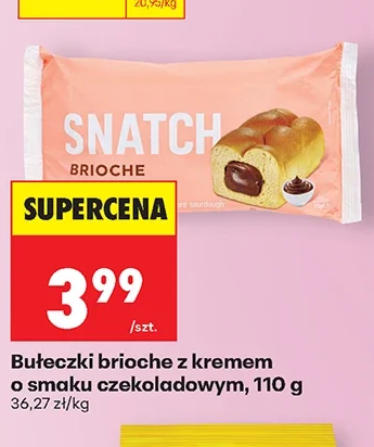 Bułeczki brioche z kremem o smaku czekoladowym 110 g