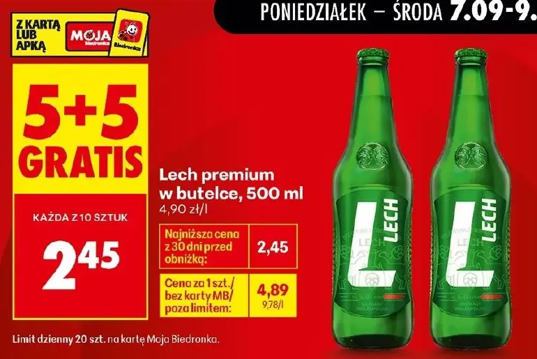 Lech Premium w butelce 500 ml