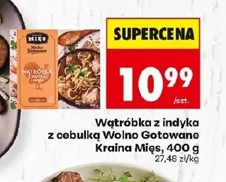 Kraina Mięs Wątróbka z indyka z cebulką Wolno Gotowane 400 g