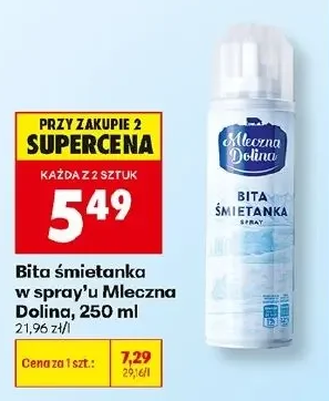 Mleczna Dolina Bita śmietanka w spray'u 250 ml