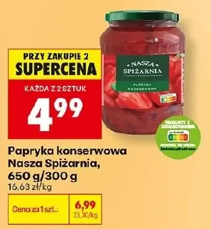 Nasza Spiżarnia Papryka konserwowa 650 g