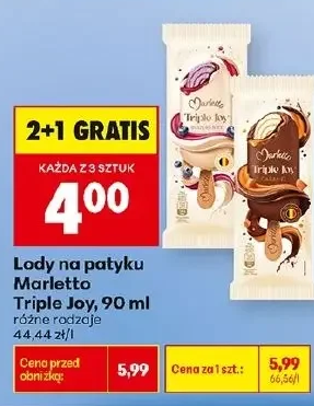 Marletto Lody na patyku Triple Joy 90 ml