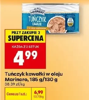Marinero Tuńczyk kawałki w oleju 185 g