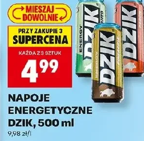 Dzik Napoje energetyczne 500 ml