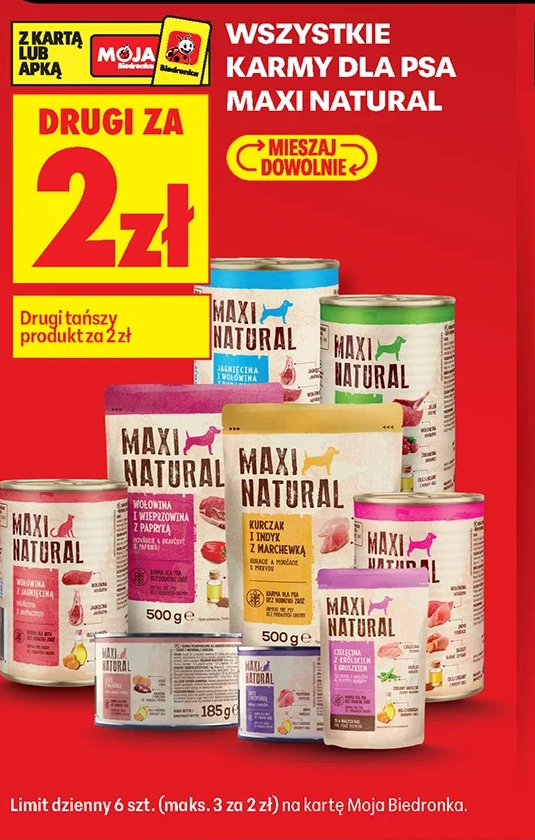 Wszystkie karmy dla psa Maxi Natural