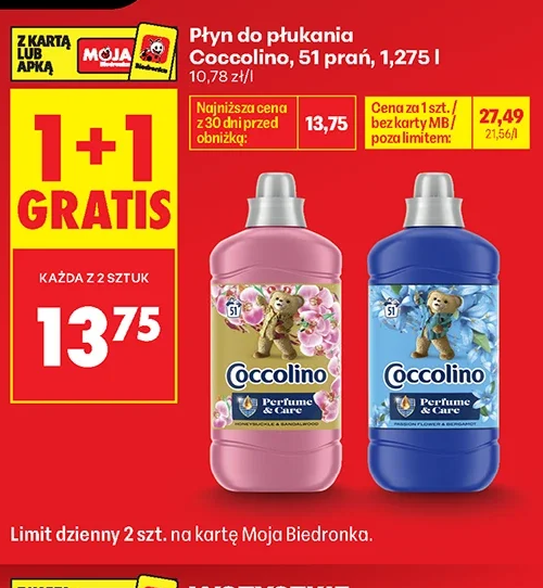 Coccolino Płyn do płukania 51 prań