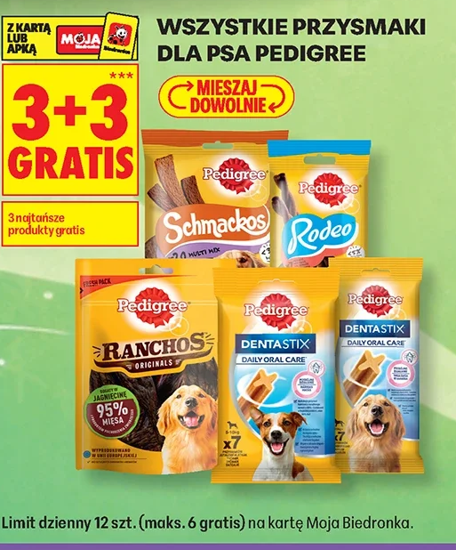 Wszystkie przysmaki dla psa Pedigree