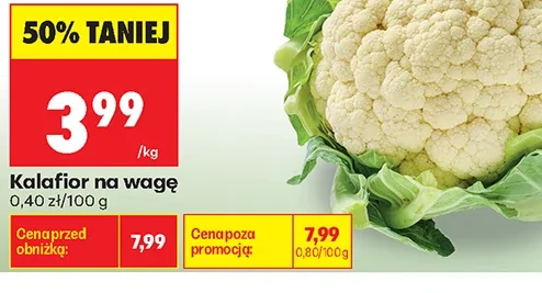 Kalafior na wagę 1 kg