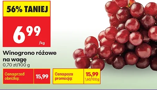 Winogrono różowe na wagę 1 kg
