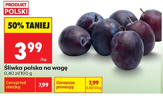 Śliwka polska na wagę 1 kg