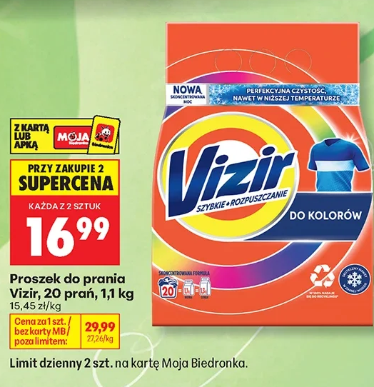 Vizir Proszek do prania 20 prań