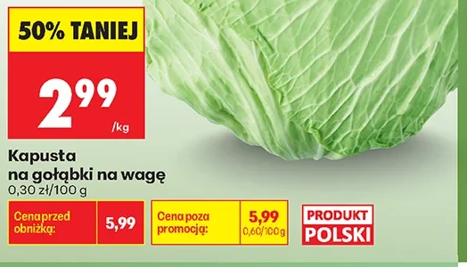 Kapusta na gołąbki na wagę 1 kg