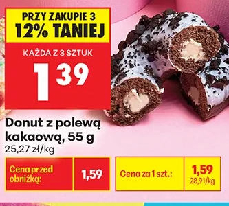 Donut z polewą kakaową 55 g