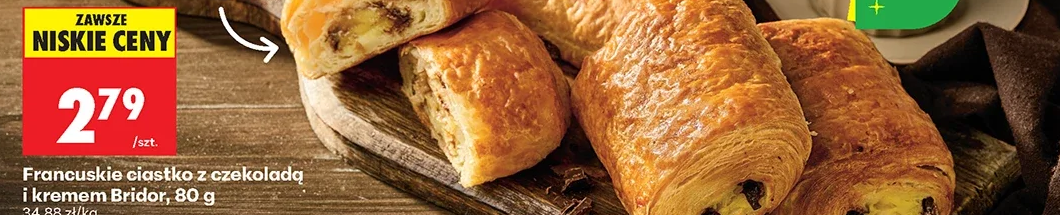 Bridor Francuskie ciastko z czekoladą i kremem 80 g