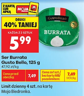 Gusto Bello Ser Burrata 125 g