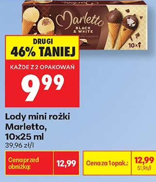 Marletto Lody Mini rożki 250 ml