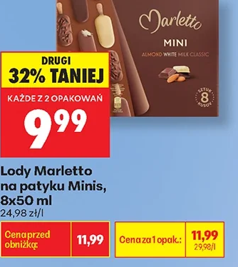 Marletto Lody na patyku Minis 8 × 50 ml