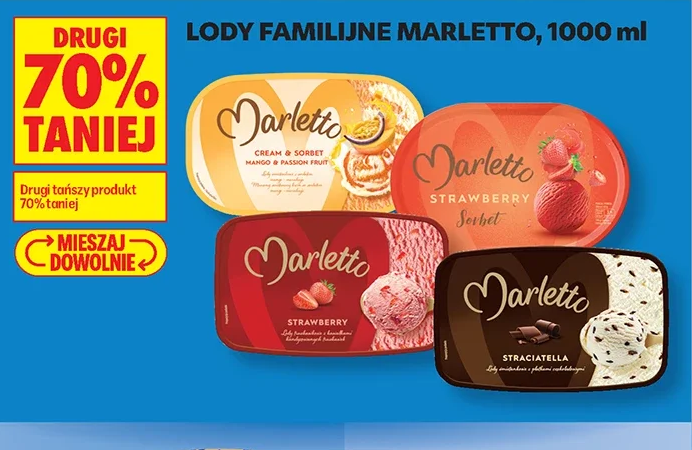 Lody familijne Marletto, 1000 ml