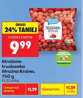 Mroźna Kraina Mrożona truskawka 750 g
