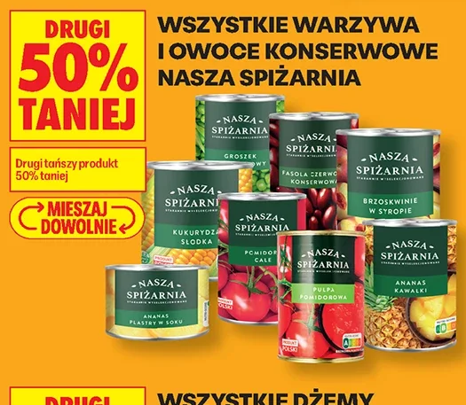 Wszystkie warzywa i owoce konserwowe Nasza Spiżarnia