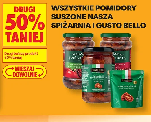 Wszystkie pomidory suszone Nasza Spiżarnia i Gusto Bello