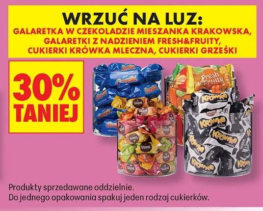 Galaretki i cukierki sprzedawane luzem