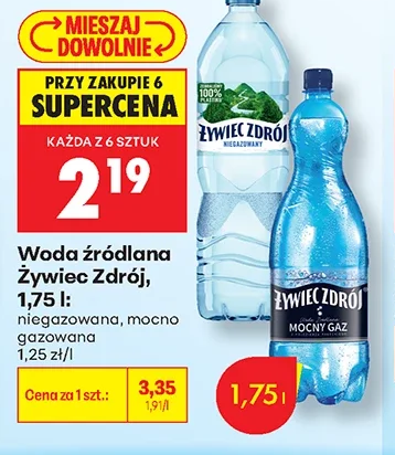 Żywiec Zdrój Woda źródlana 1,75 l