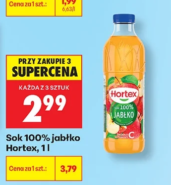 Hortex Sok 100% jabłko 1 l