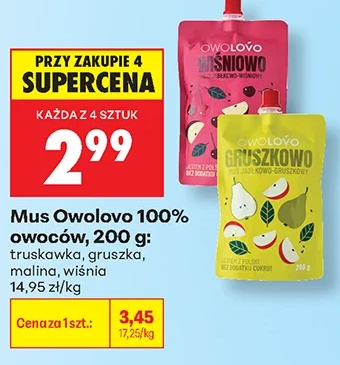 Owolovo Mus 100% owoców 200 g