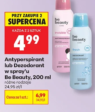 be Beauty Antyperspirant lub dezodorant w sprayu 200 ml