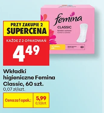 Femina Wkładki higieniczne Classic 60 szt.
