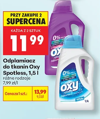 Odplamiacz do tkanin Oxy Spotless 1,5 l