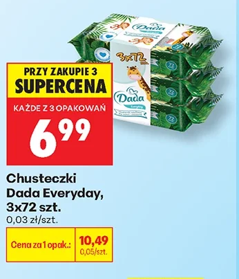 Dada Chusteczki Everyday 3 × 72 szt.
