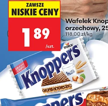 Knoppers Wafelek orzechowy 25 g