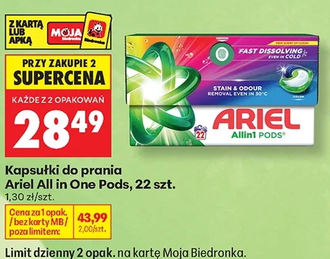 Ariel Kapsułki do prania All in One Pods 22 szt.