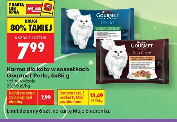 Gourmet Karma dla kota w saszetkach Perle 4 × 85 g