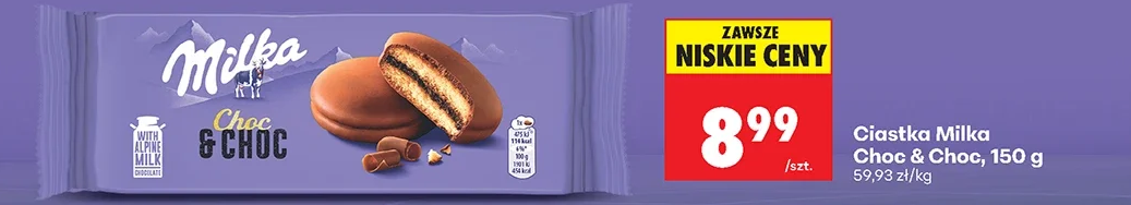 Milka Ciastka Choc & Choc 150 g
