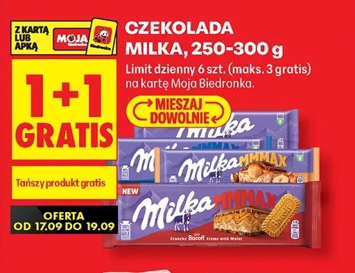 Czekolada Milka, 250–300 g
