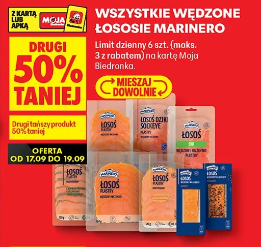 Wszystkie wędzone łososie Marinero