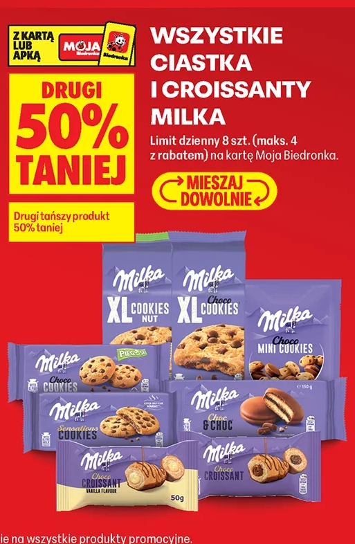 Wszystkie ciastka i croissanty Milka