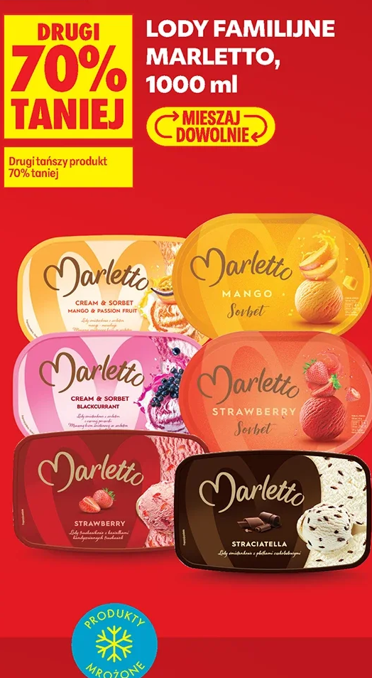 Lody familijne Marletto, 1000 ml