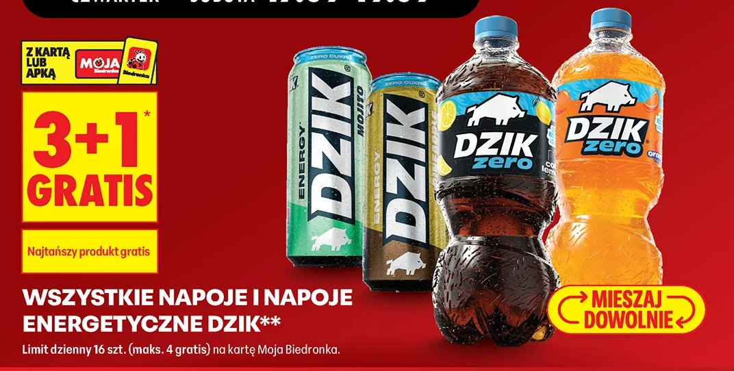 Wszystkie napoje i napoje energetyczne Dziki